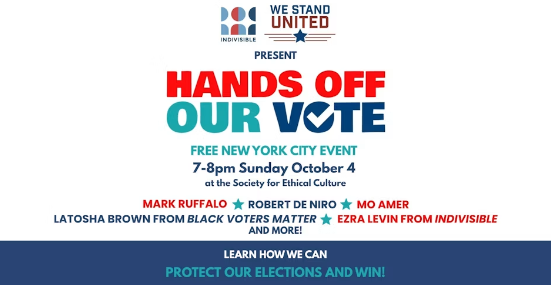 Hands Off Our Vote! Livestream from NYC: How We Can Protect Our Elections